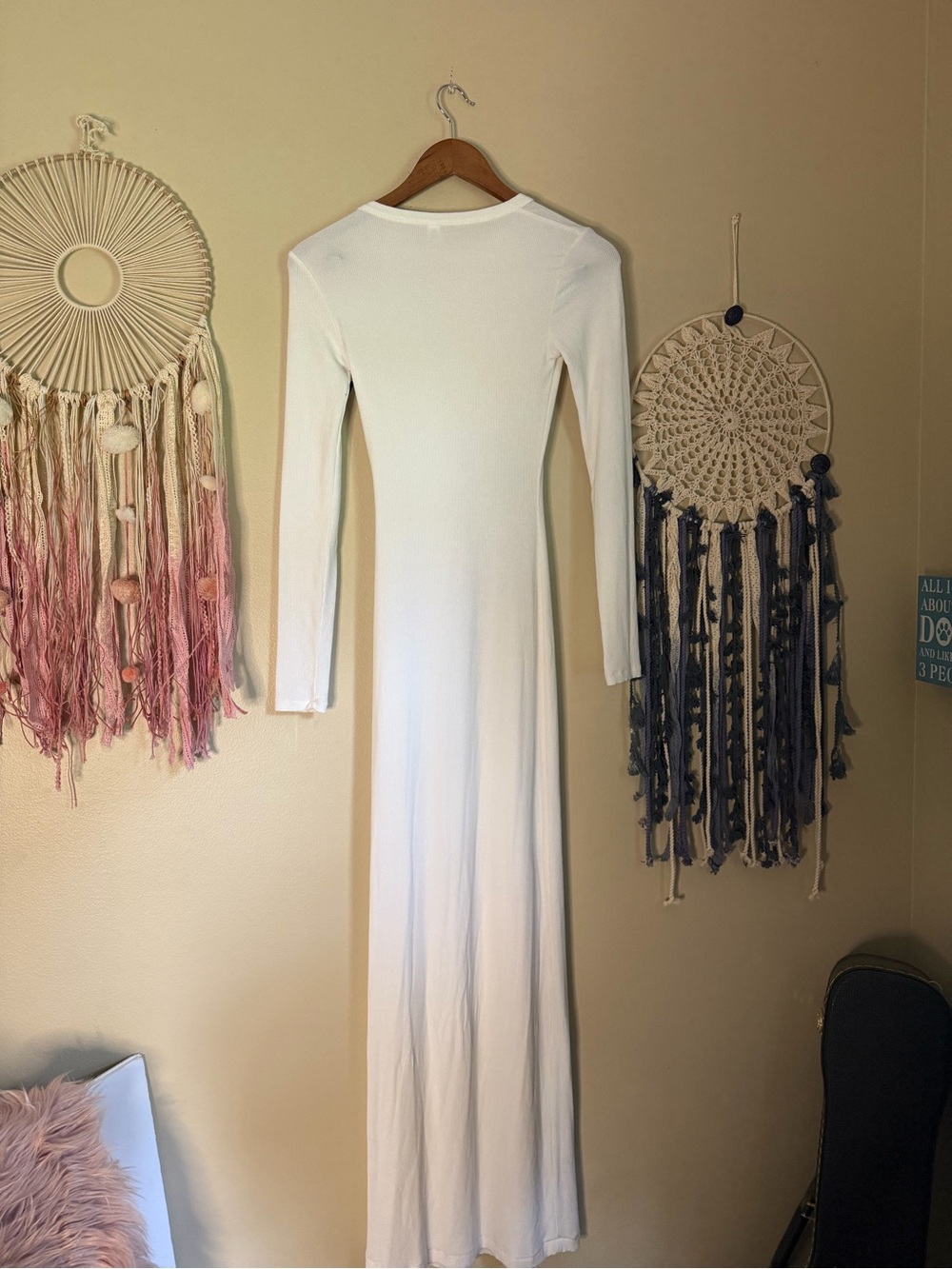 SKIMS Soft Lounge Maxi Dress White Size Small - Picture 2 of 3